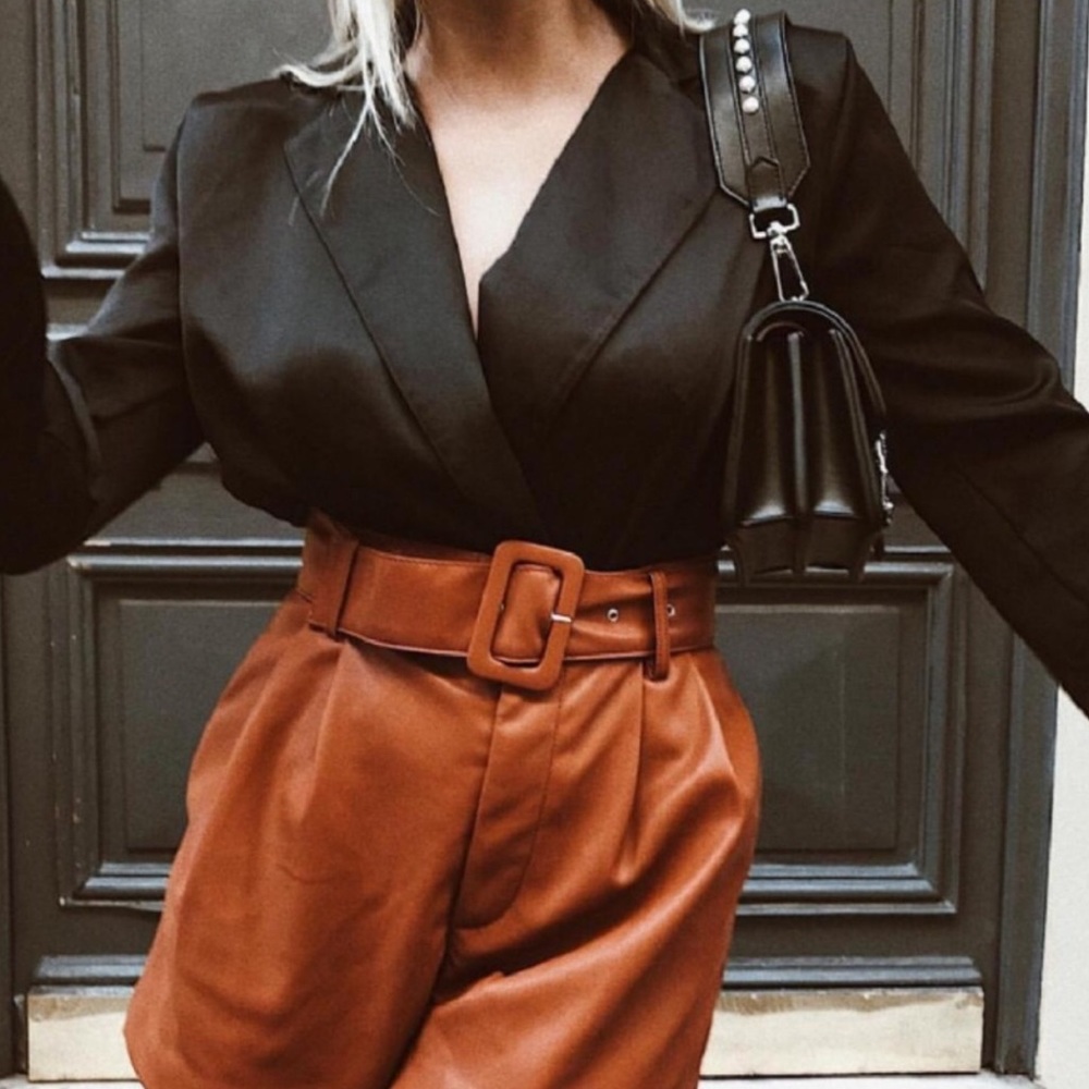 Zara Satin-Like Bodysuit